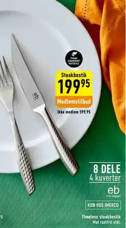 Imerco Timeless steakbestik tilbud