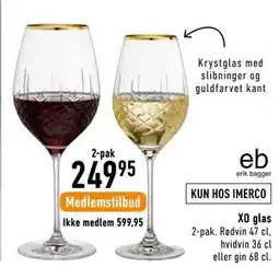 Imerco XO glas tilbud