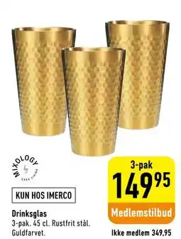 Imerco Drinksglas, Medlemspris tilbud