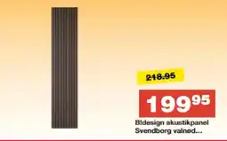 Bauhaus B!design akustikpanel Svendborg valnød... tilbud