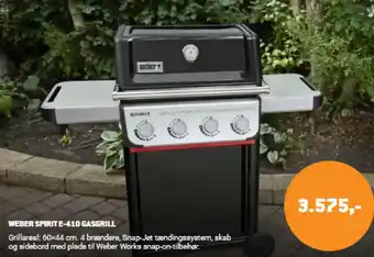 XL-BYG Weber spirit e-410 gasgrill tilbud
