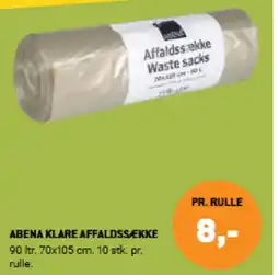 XL-BYG Abena klare affaldssække tilbud