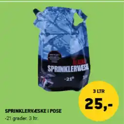 XL-BYG Sprinklervæske i pose tilbud