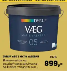 XL-BYG Dyrup væg 5 mat & vaskbar tilbud