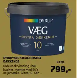 XL-BYG Dyrup væg 10 mat ekstra dækkende tilbud