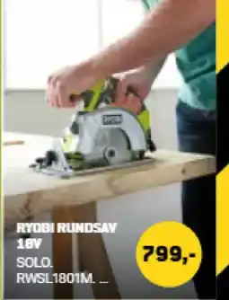 XL-BYG Ryobi rundsav rwsl1801m.... tilbud