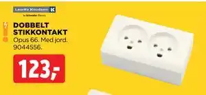 jem & fix DOBBELT STIKKONTAKT tilbud