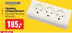 jem & fix TRIPPEL STIKKONTAKT tilbud