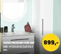 XL-BYG VASSO HØJSKAB HVID MAT tilbud