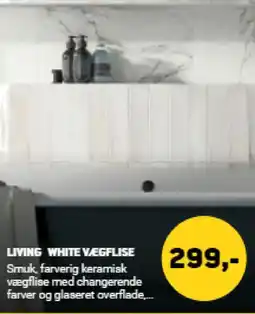 XL-BYG Living white vegflise tilbud