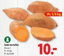 Lidl Søde kartofler tilbud