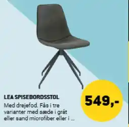 XL-BYG Lea spisebordsstol tilbud