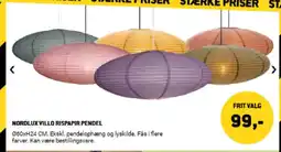 XL-BYG Nordlux villo rispapir pendel tilbud