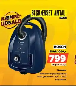 Power BOSCH Støvsuger Parketmundstykke inkluderet tilbud