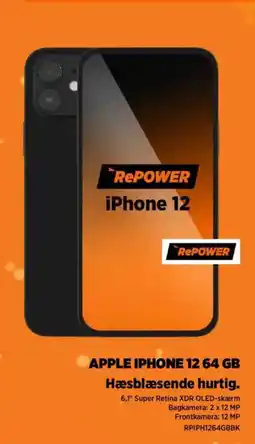 Power Apple iphone 12.64 gb hæsblæsende hurtig. tilbud