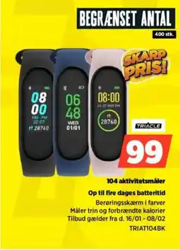 Power TRIACLE 104 aktivitetsmåler Op til fire dages batteritid tilbud