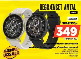 Power Triacle Legacy One fitness smartwatch Værktøjer til overvågning af sundhed og sport tilbud