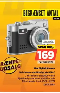 Power Mini digitalt kamera del videoer øjeblikkeligt via usb-c tilbud