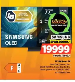 Power SAMSUNG 77" 4K Smart tilbud