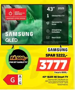 Power SAMSUNG 43" QLED 4K Smart TV tilbud