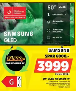 Power Samsung 50" qled 4k smart tv tilbud