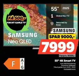 Power Samsung 55" 4k smart tv tilbud
