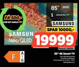 Power SAMSUNG 85" 4K Smart TV tilbud