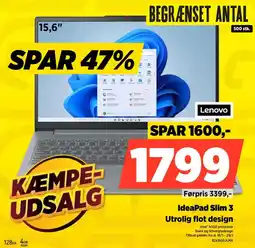Power Lenovo IdeaPad Slim 3 Utrolig flot design tilbud