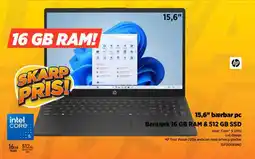 Power 15,6" bærbar pc Bemærk 16 GB RAM & 512 GB SSD tilbud
