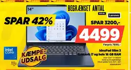 Power IdeaPad Slim 3 Bemærk i7 og hele 16 GB RAM tilbud