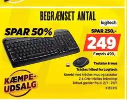 Power Logitech tastatur & mus Trådløs frihed fra Logitech tilbud