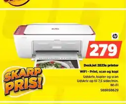 Power Hp deskjet 2823e printer wifi - print, scan og kopi tilbud