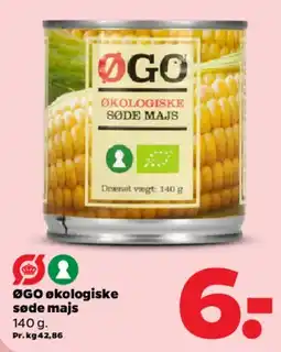 Netto ØGO økologiske søde majs tilbud