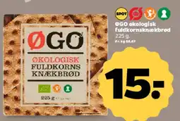 Netto ØGO økologisk fuldkornsknækbrød tilbud