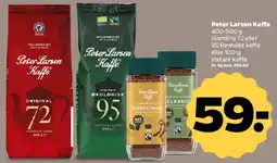 Netto Peter Larsen kaffe - Original, Økologisk og instant tilbud