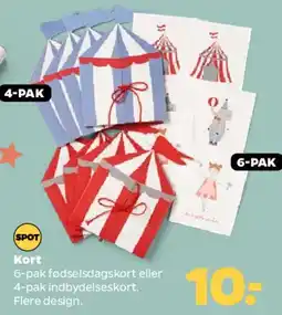 Netto Kort (fødselsdagskort / indbydelseskort) tilbud