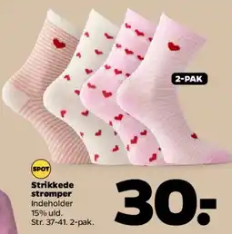 Netto Strikkede strømper (2-pak) tilbud