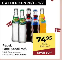 Dagrofa S-Engros Pepsi, Faxe Kondi m.fl. tilbud