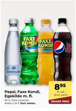 Dagrofa S-Engros Pepsi, Faxe Kondi, Egekilde m. fl. tilbud