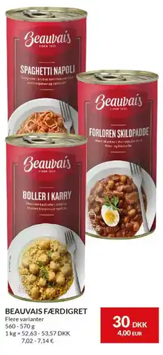 Nielsen's Discount Beauvais færdigret tilbud