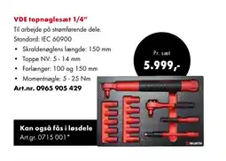 Würth VDE topnøglesæt 1/4" tilbud