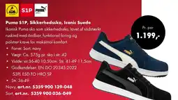 Würth Puma S1P, Sikkerhedssko, Iconic Suede tilbud
