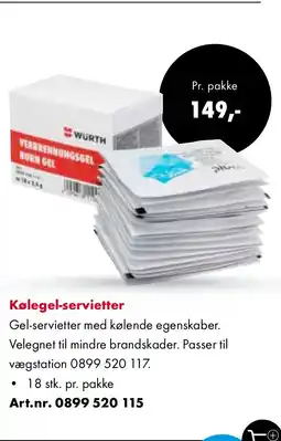 Würth Kølegel-servietter tilbud