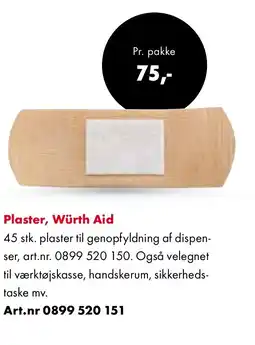 Würth Plaster, Würth Aid tilbud