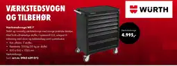 Würth Værkstedsvogn WE 7 tilbud