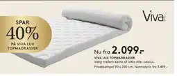 SengeSpecialisten Viva Lux topmadrasser tilbud