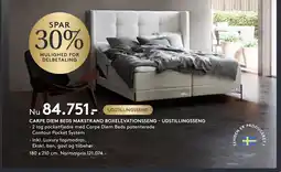 SengeSpecialisten Carpe Diem beds marstrand boxelevationsseng - udstillingsseng tilbud