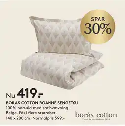 SengeSpecialisten Borås cotton Roanne sengetøj tilbud