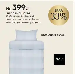 SengeSpecialisten Høie Elen sengetøj tilbud