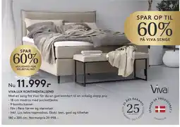 SengeSpecialisten Viva Lux kontinentalseng tilbud